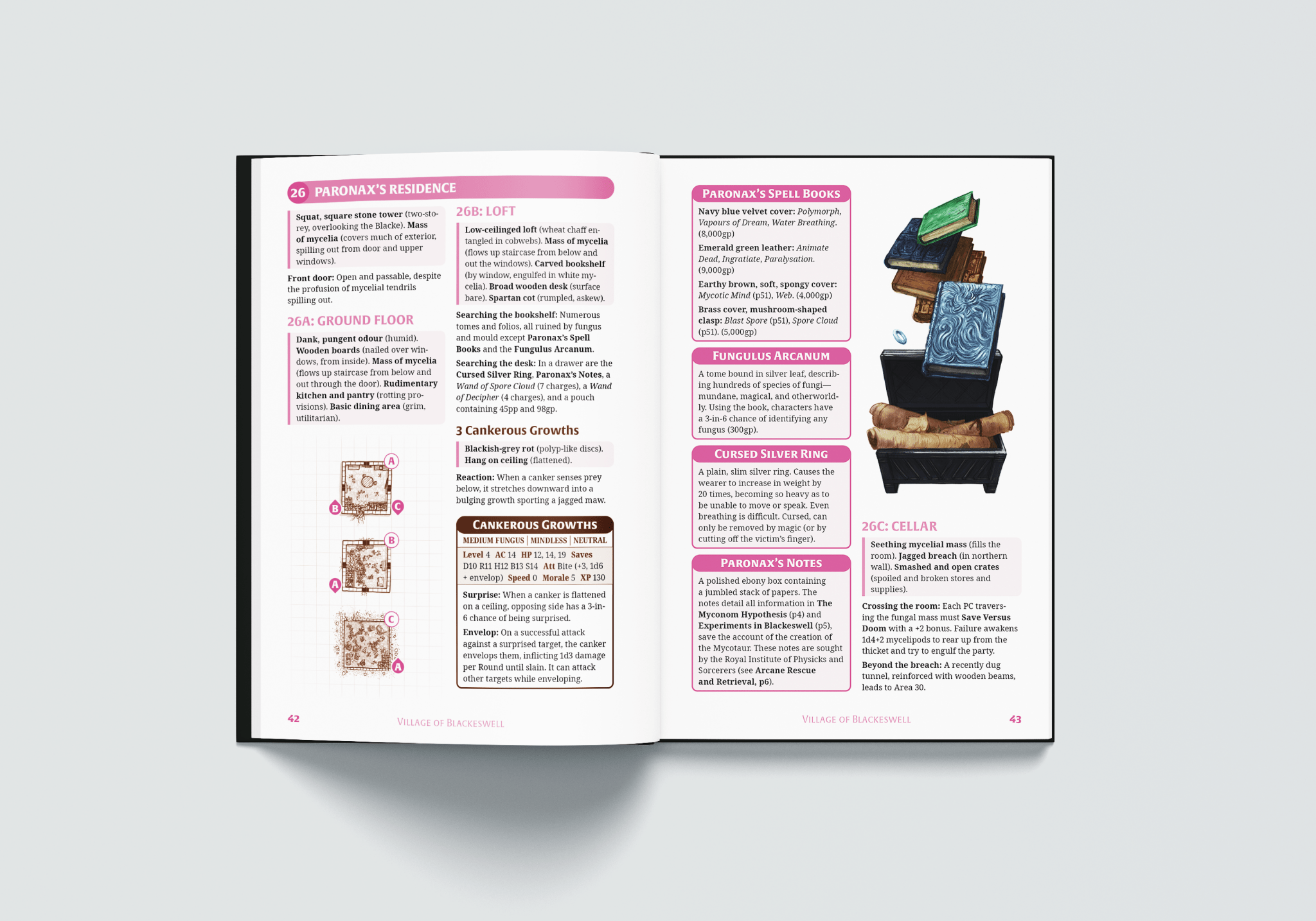 Dolmenwood Official Adventure Scenario: The Fungus That Came to Blackeswell - Exalted Funeral