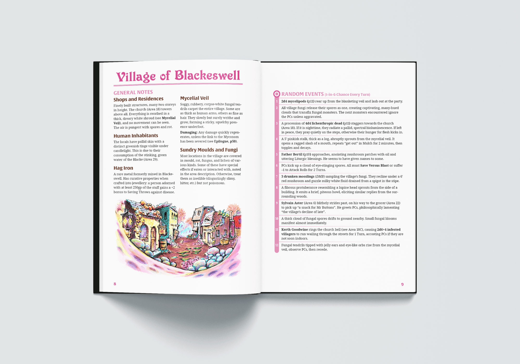 Dolmenwood Official Adventure Scenario: The Fungus That Came to Blackeswell - Exalted Funeral