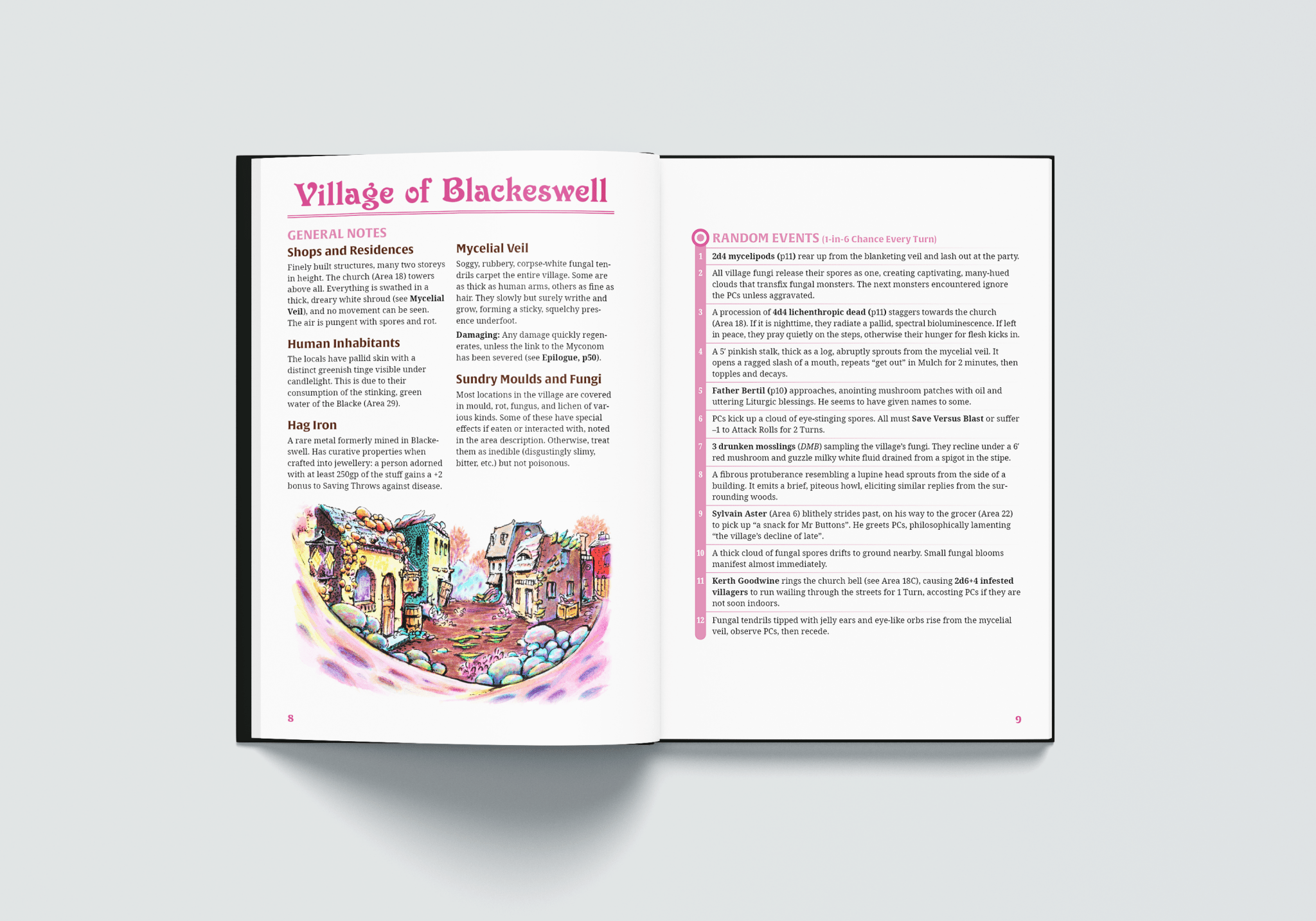 Dolmenwood Official Adventure Scenario: The Fungus That Came to Blackeswell - Exalted Funeral