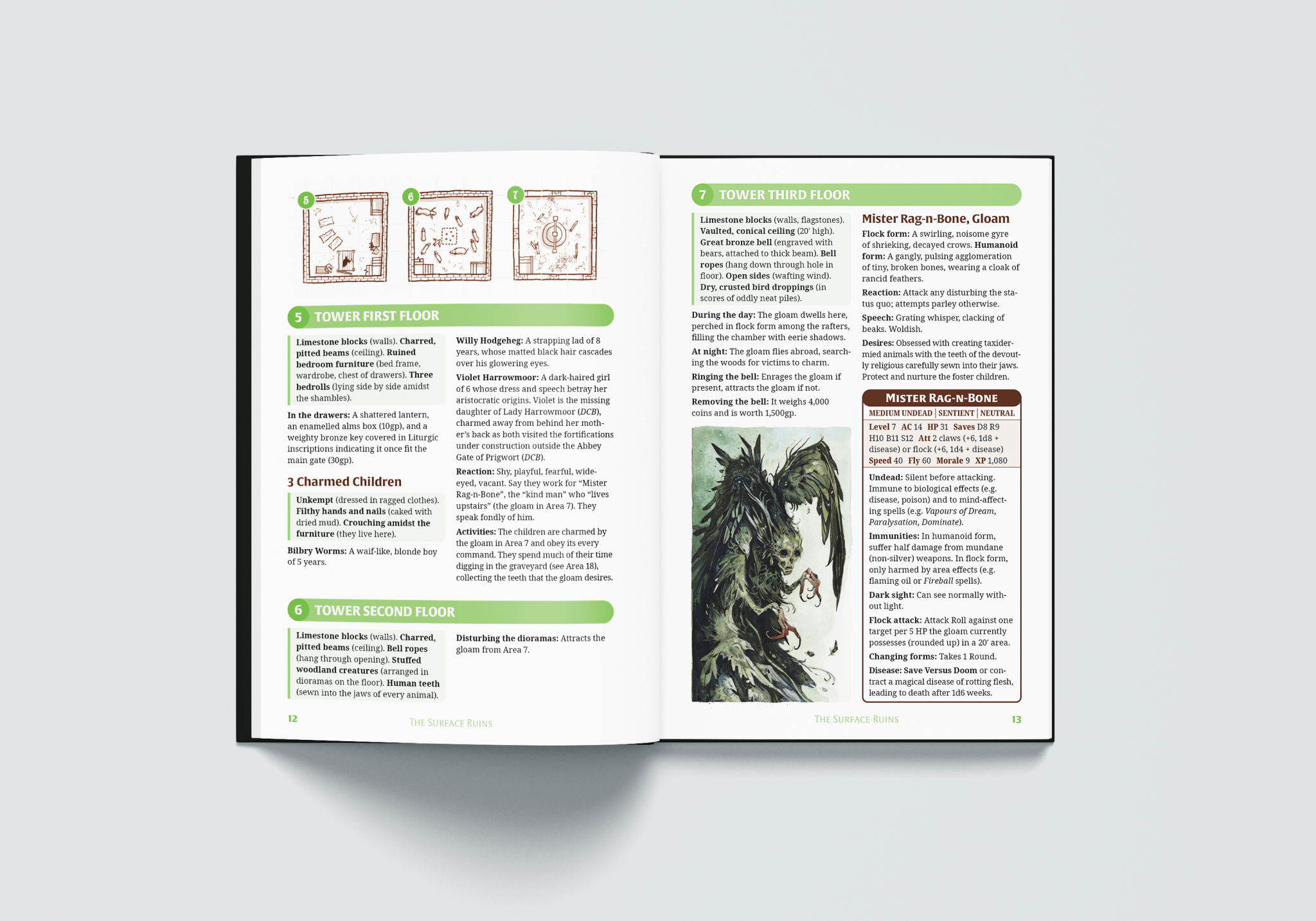 Dolmenwood Official Adventure Scenario: The Ruined Abbey of St Clewyd - Exalted Funeral