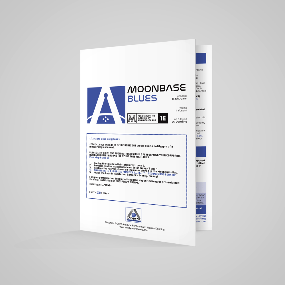 Moonbase Blues 1E + PDF - Exalted Funeral