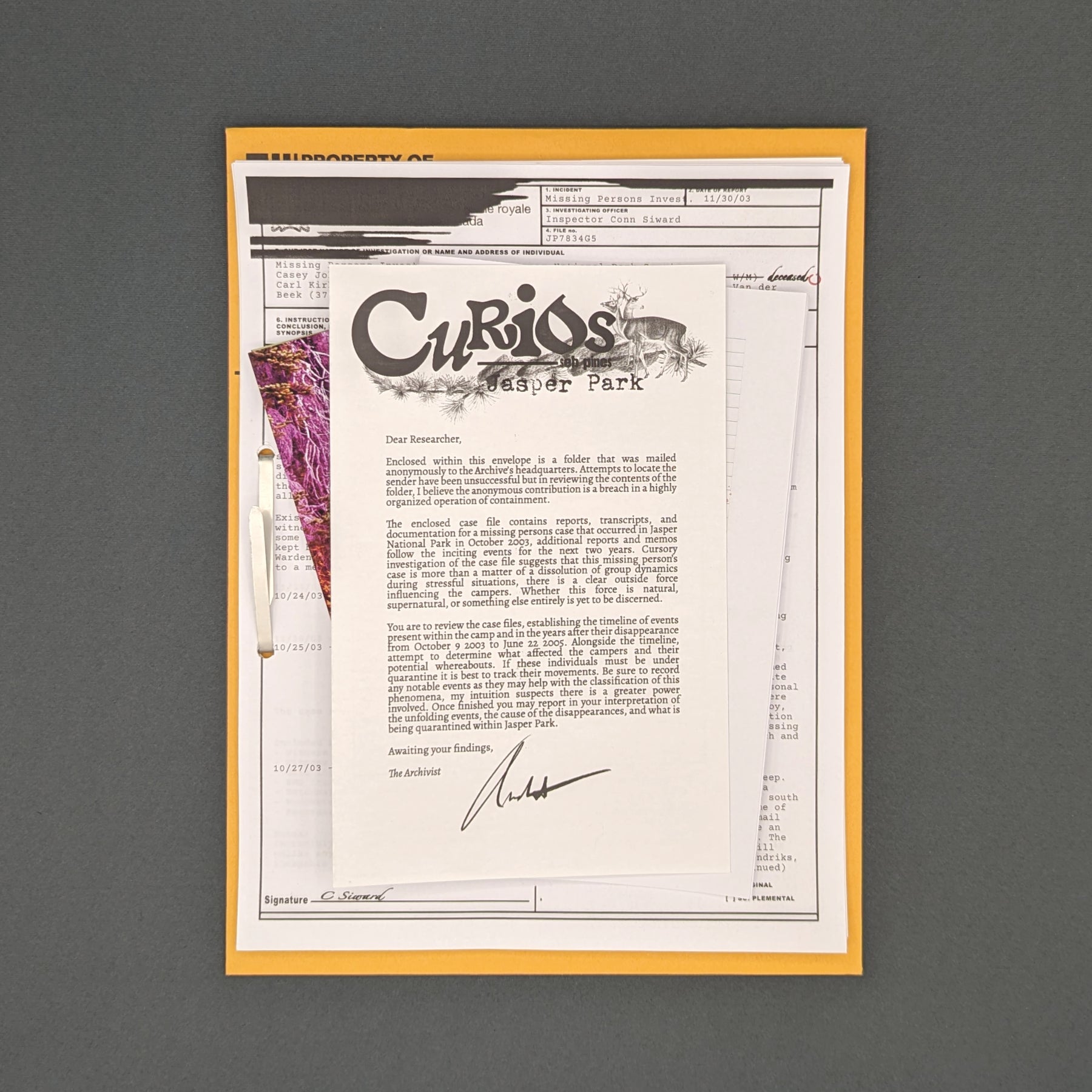Curios: Jasper Park + PDF - Exalted Funeral