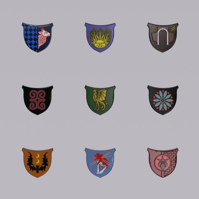 Dolmenwood Noble House Enamel Pins Set - Exalted Funeral