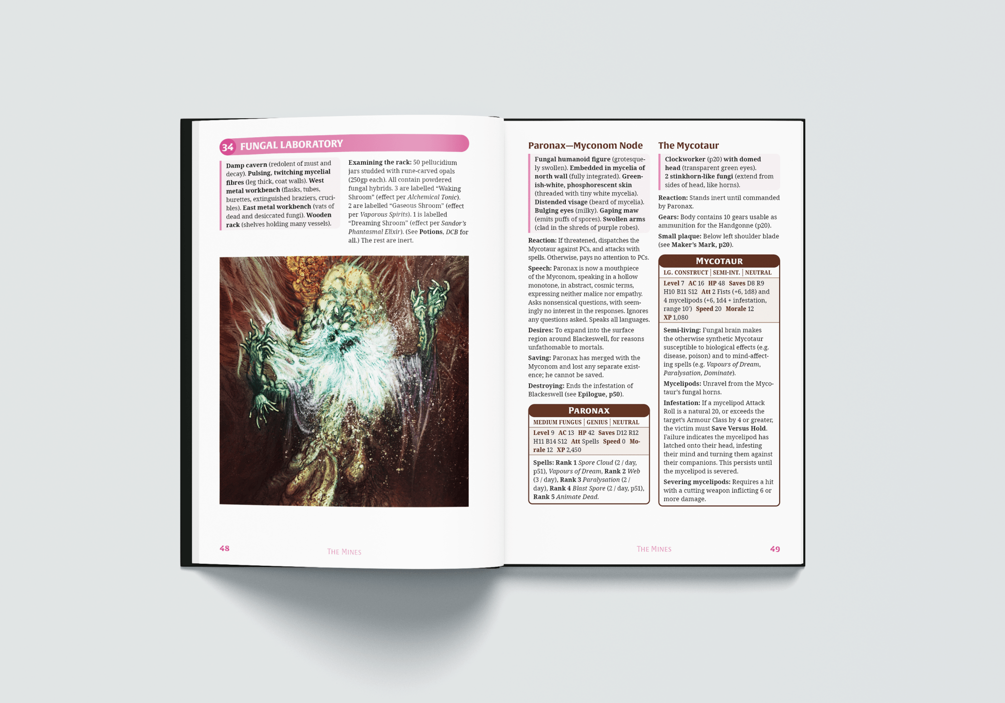 Dolmenwood Official Adventure Scenario: The Fungus That Came to Blackeswell - Exalted Funeral