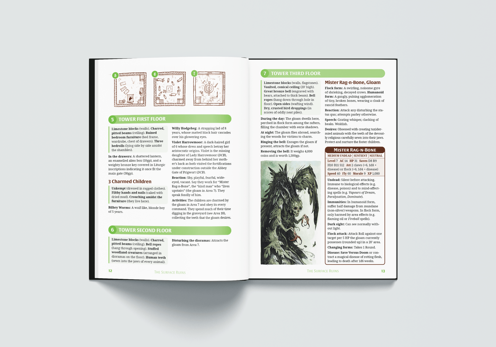 Dolmenwood Official Adventure Scenario: The Ruined Abbey of St Clewyd - Exalted Funeral