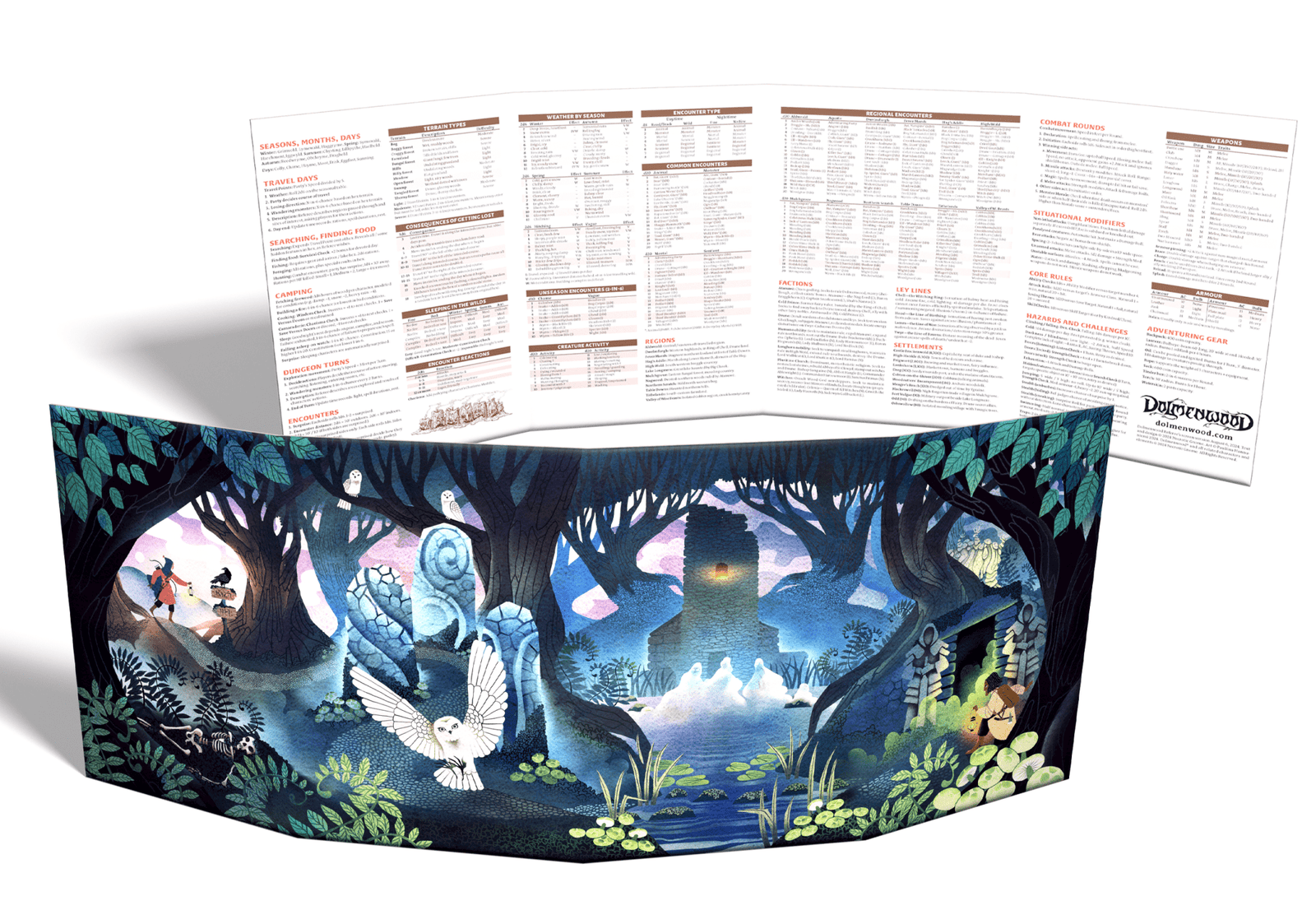 Dolmenwood Referee's Screen - Exalted Funeral